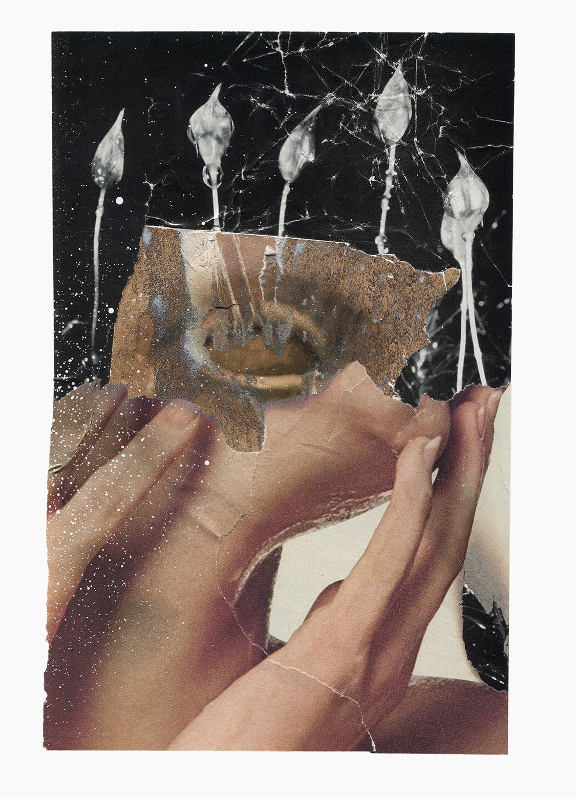 Inner Night series
(15 cm x 21 cm), collage, acrylic on paper, 2018 