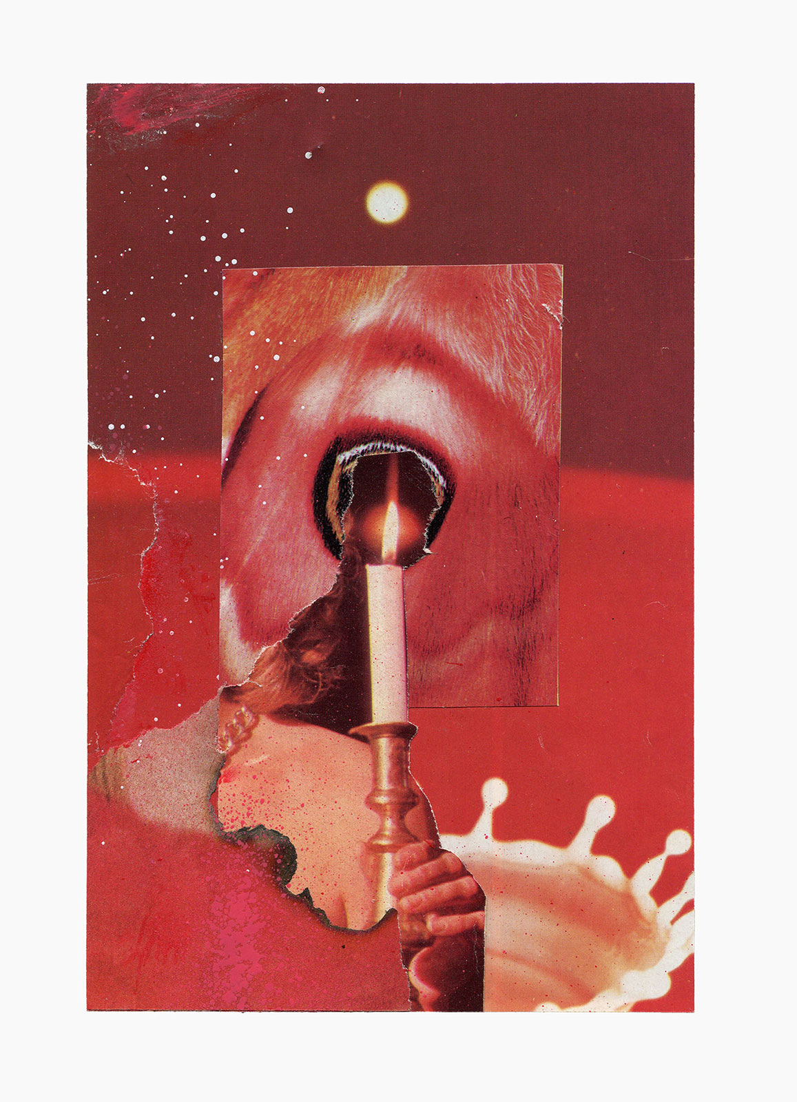 Inner Night series
(15 cm x 21 cm), collage, acrylic on paper, 2018 