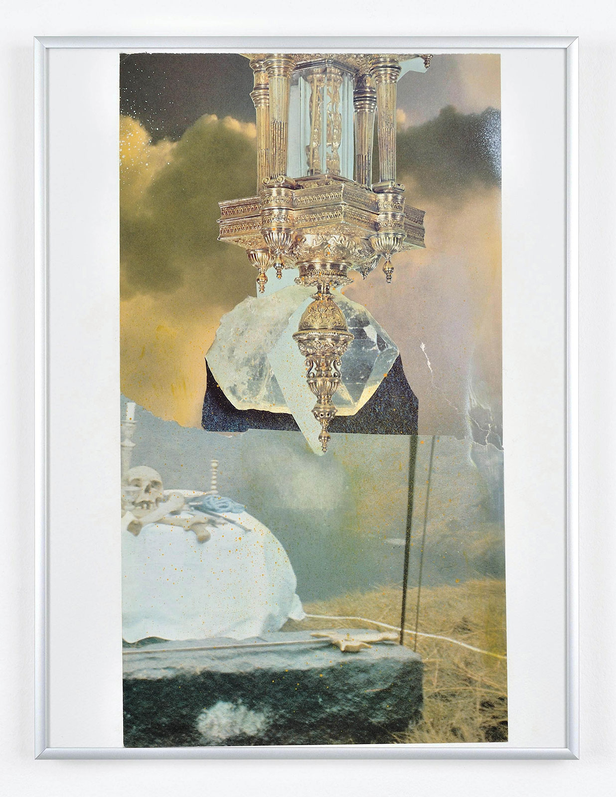 gods com-een clean ( On Unmade Beds
(30,5 cm x 41 cm), collage, acrylic on paper, 2015 