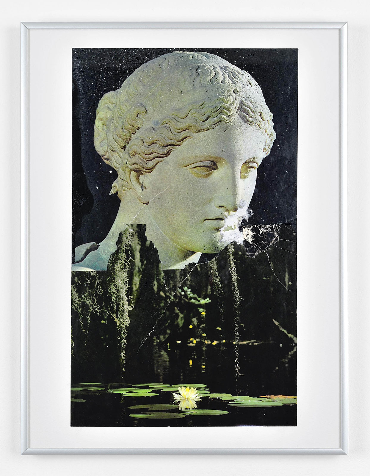 Siamese Scar ( for octavio
(30,5 cm x 41 cm), collage, acrylic on paper, 2015 