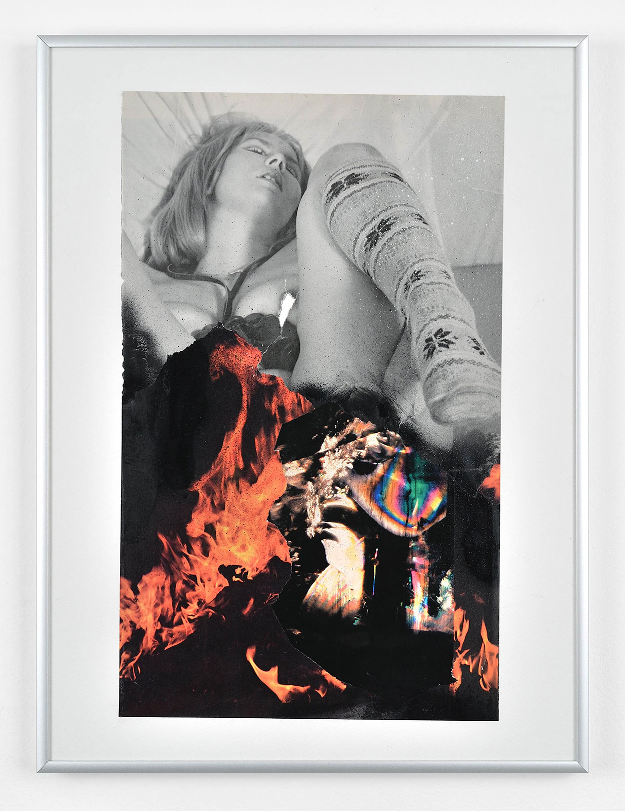 Buzz -een Promise ( in the chamber of fears
(30,5 cm x 41 cm), collage, acrylic on paper, 2015 