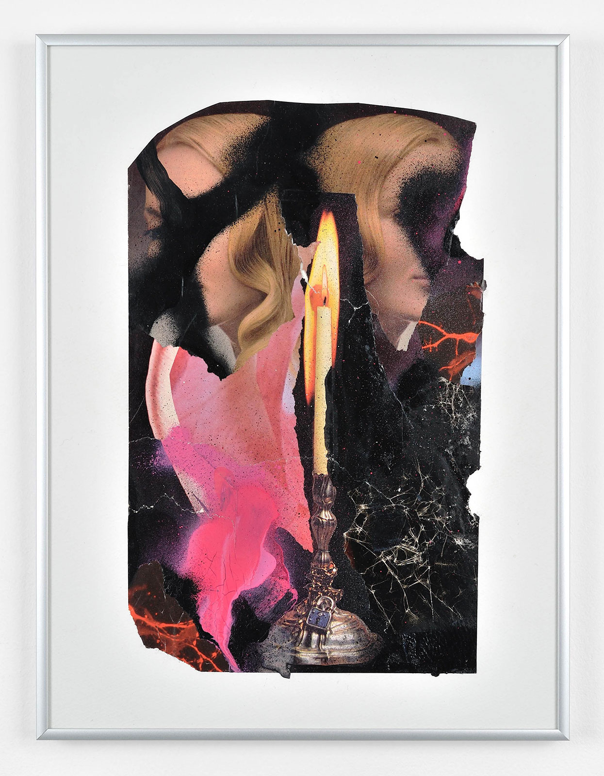 A Whisper, A Sigh
(30,5 cm x 41 cm), collage, acrylic on paper, 2015 