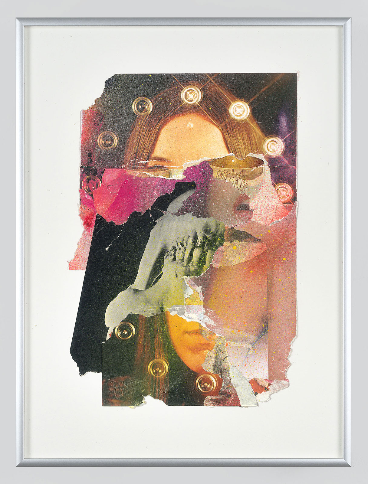 Kiss #3 (I Can’t Be Saved)
(27 cm x 37,5 cm), collage, acrylic on paper, 2014 