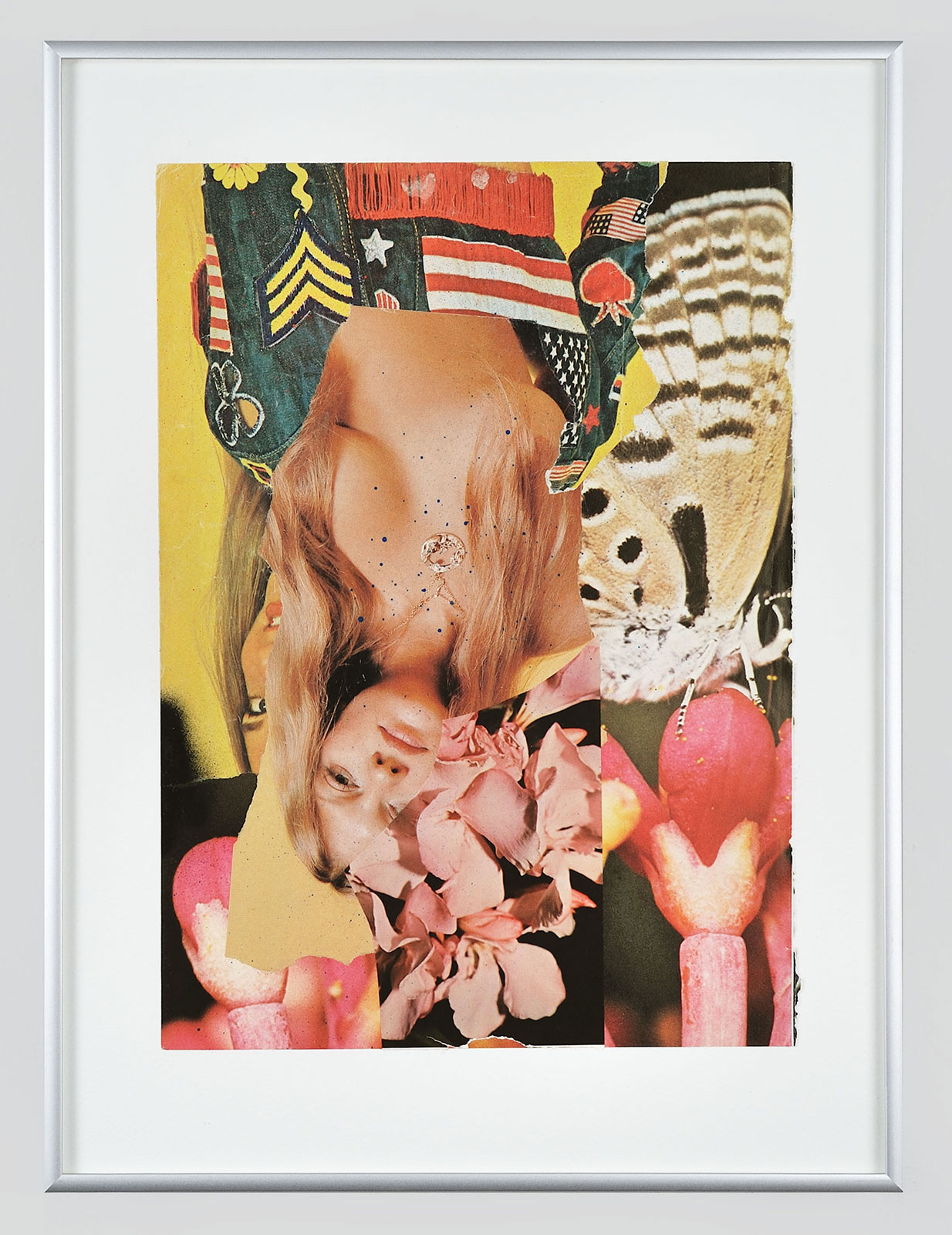 time kissing .time ( Beyond The Self Promised Chaos
(32 cm x 42,5 cm), collage, acrylic on paper, 2014 