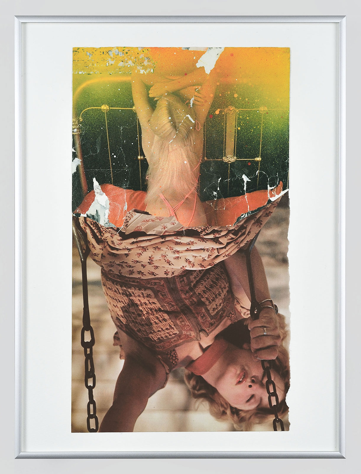 Moonlite Crisis
(32 cm x 42,5 cm), collage, acrylic on paper, 2014 