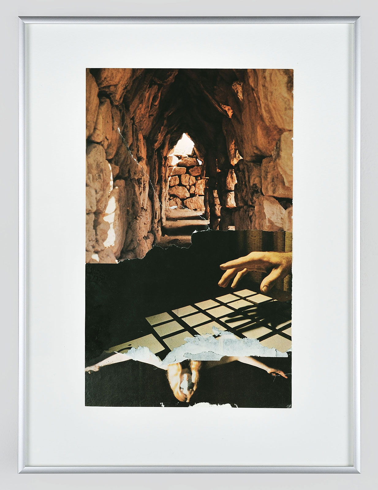 fr-e-e-baseen truth (In The Land Of Puzzled Dreams
(32 cm x 42,5 cm), collage, acrylic on paper, 2014 