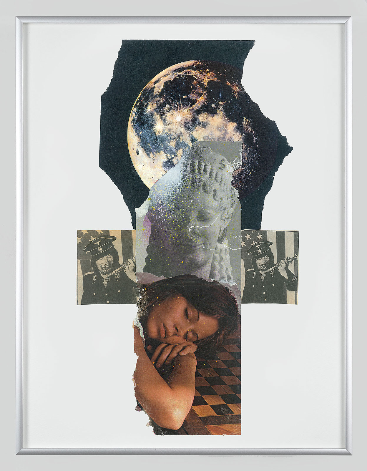 Winter Spell
(32 cm x 42,5 cm), collage, acrylic on paper, 2014 