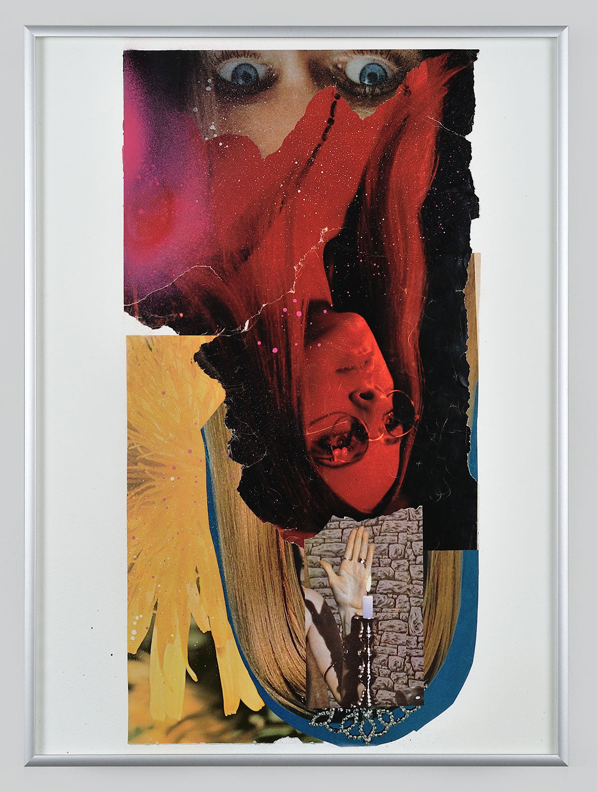 Kicks Out Of Epidemic Sleep
(32 cm x 42,5 cm), collage, acrylic on paper, 2014 