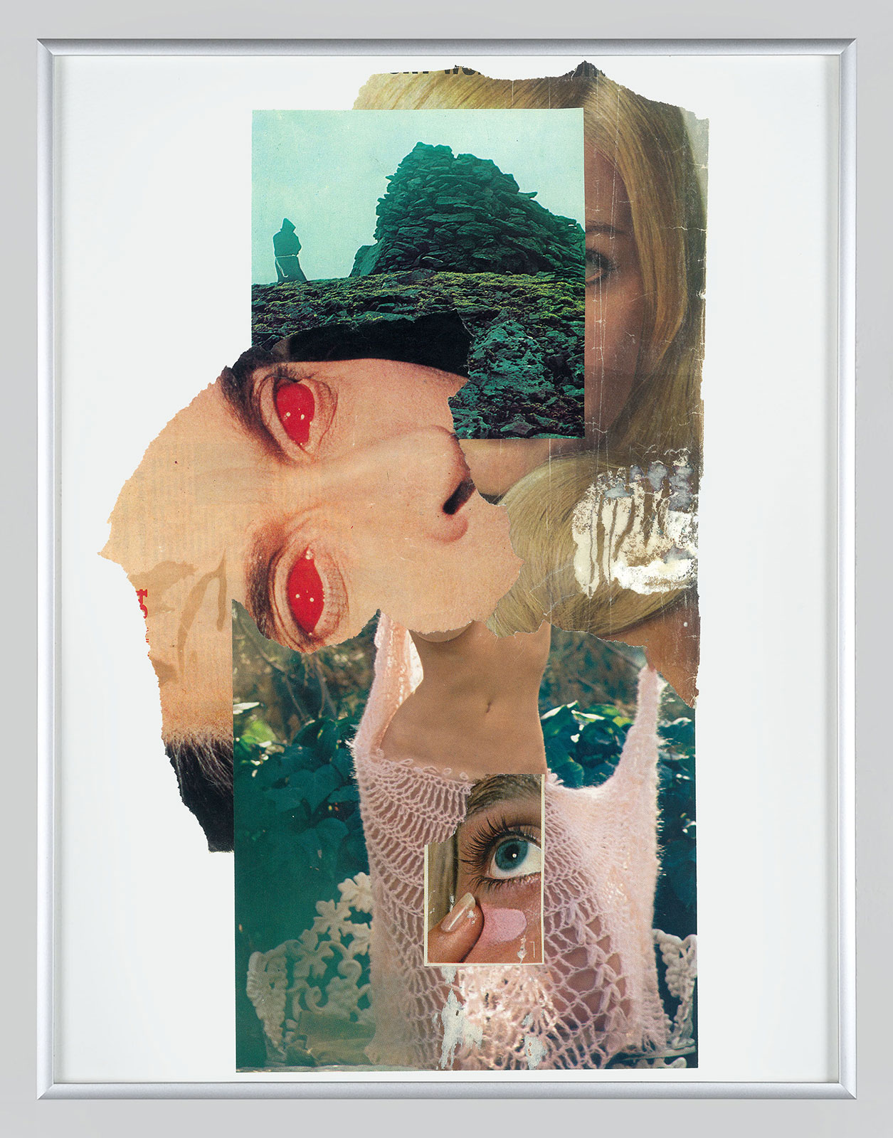 cross eye cry ( inn: horr-or inn : horr-or
(32 cm x 42,5 cm), collage on paper, 2014 