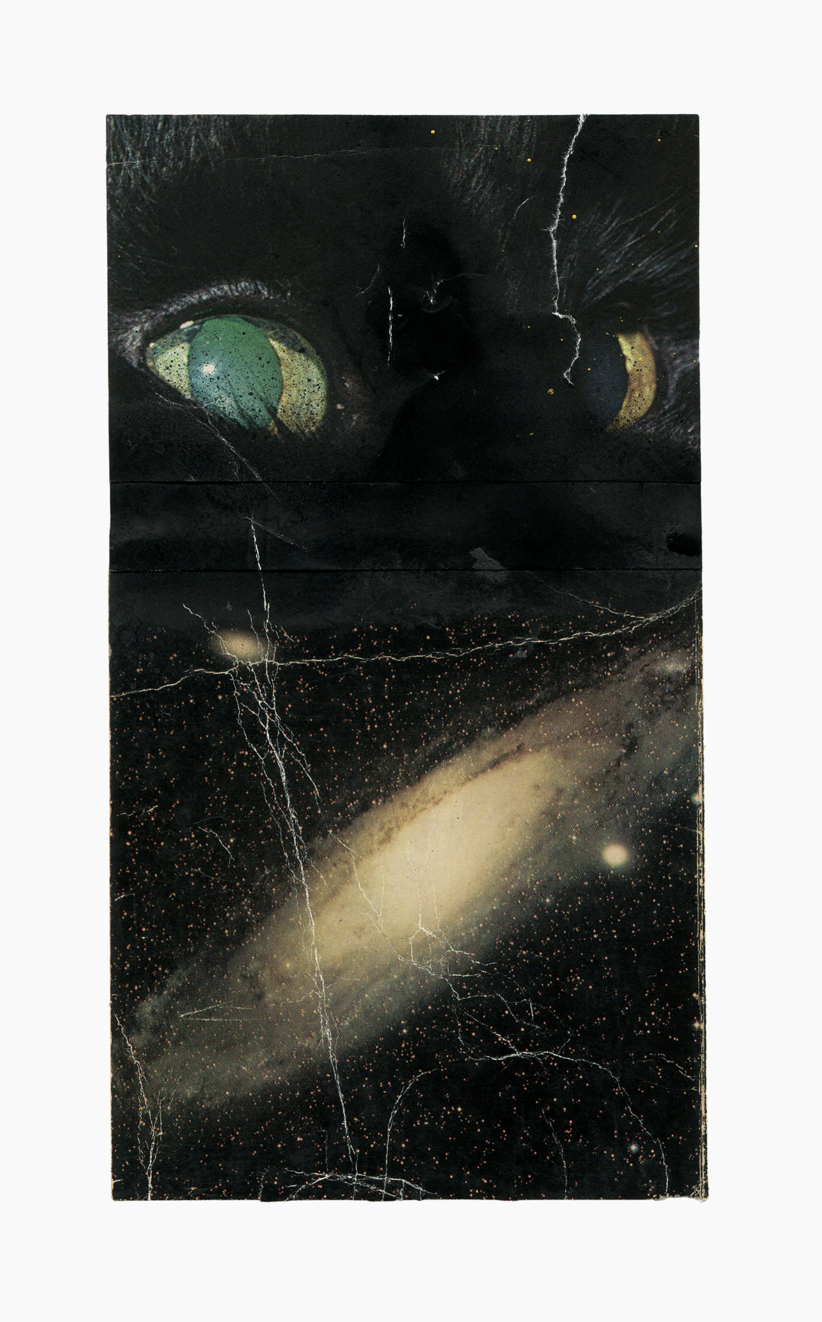 Pluto Calling
(15 cm x 23 cm), collage, acrylic on paper, 2020 