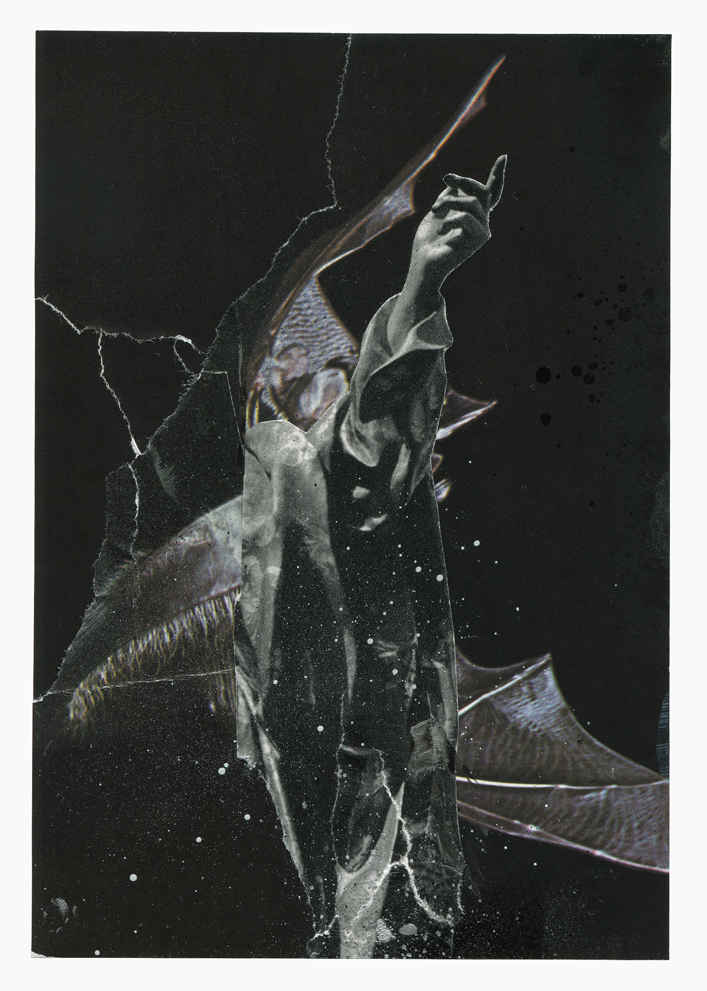 Inner Galaxies series
(15 cm x 21 cm), collage, acrylic on paper, 2021 