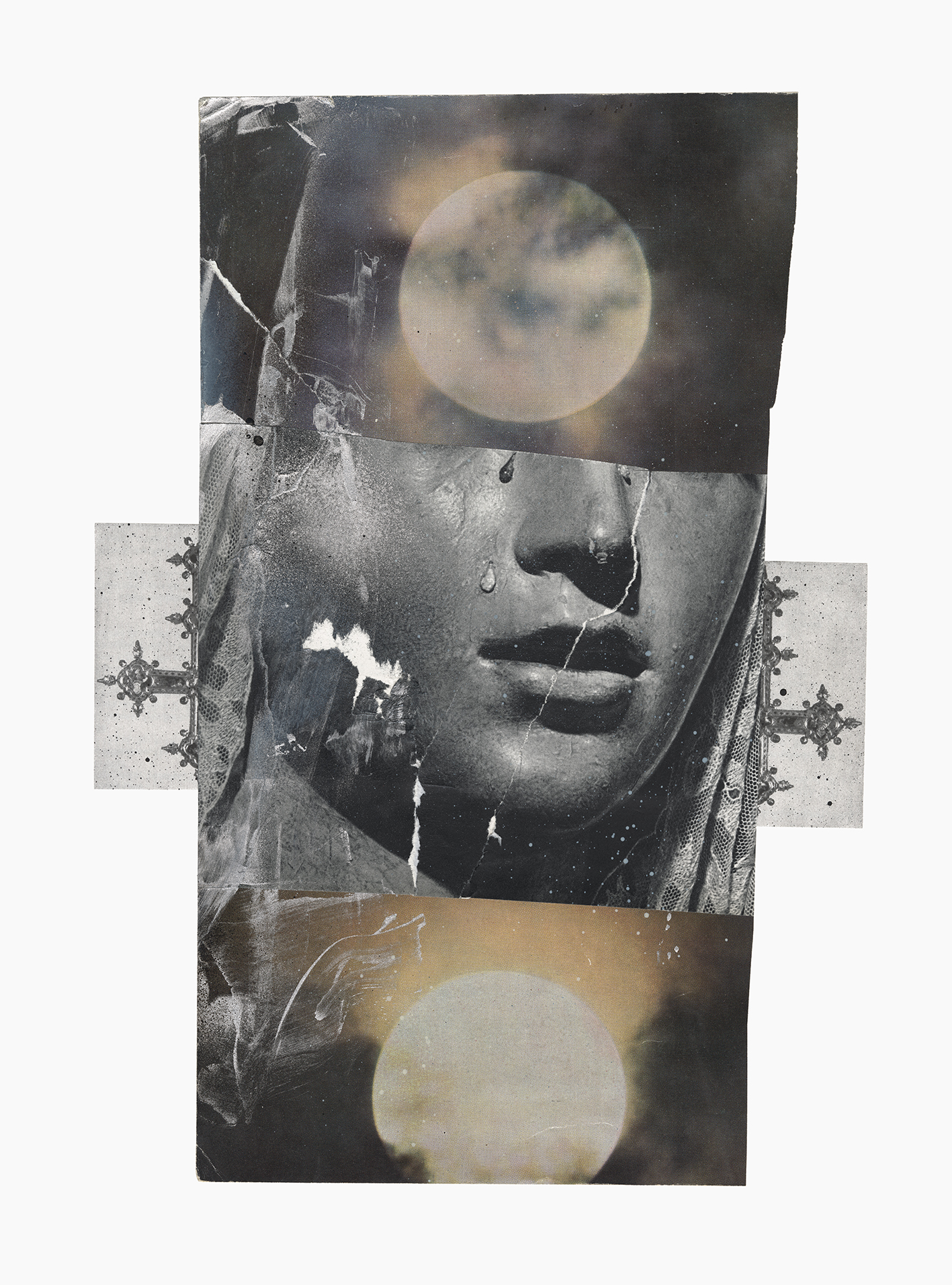 Inner Galaxies series
(30,5 cm x 41 cm), collage, acrylic on paper, 2021 