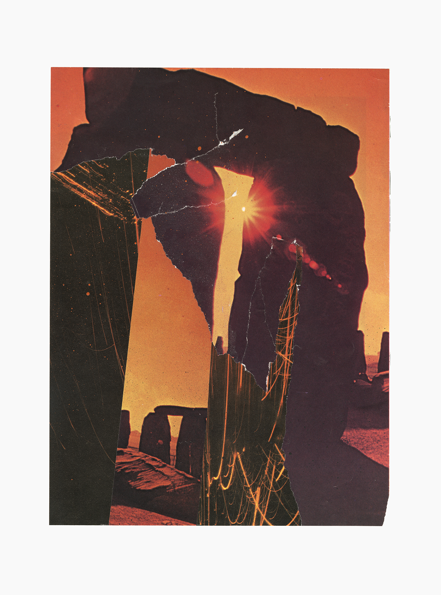 Inner Galaxies series
(30,5 cm x 41 cm), collage, acrylic on paper, 2021 