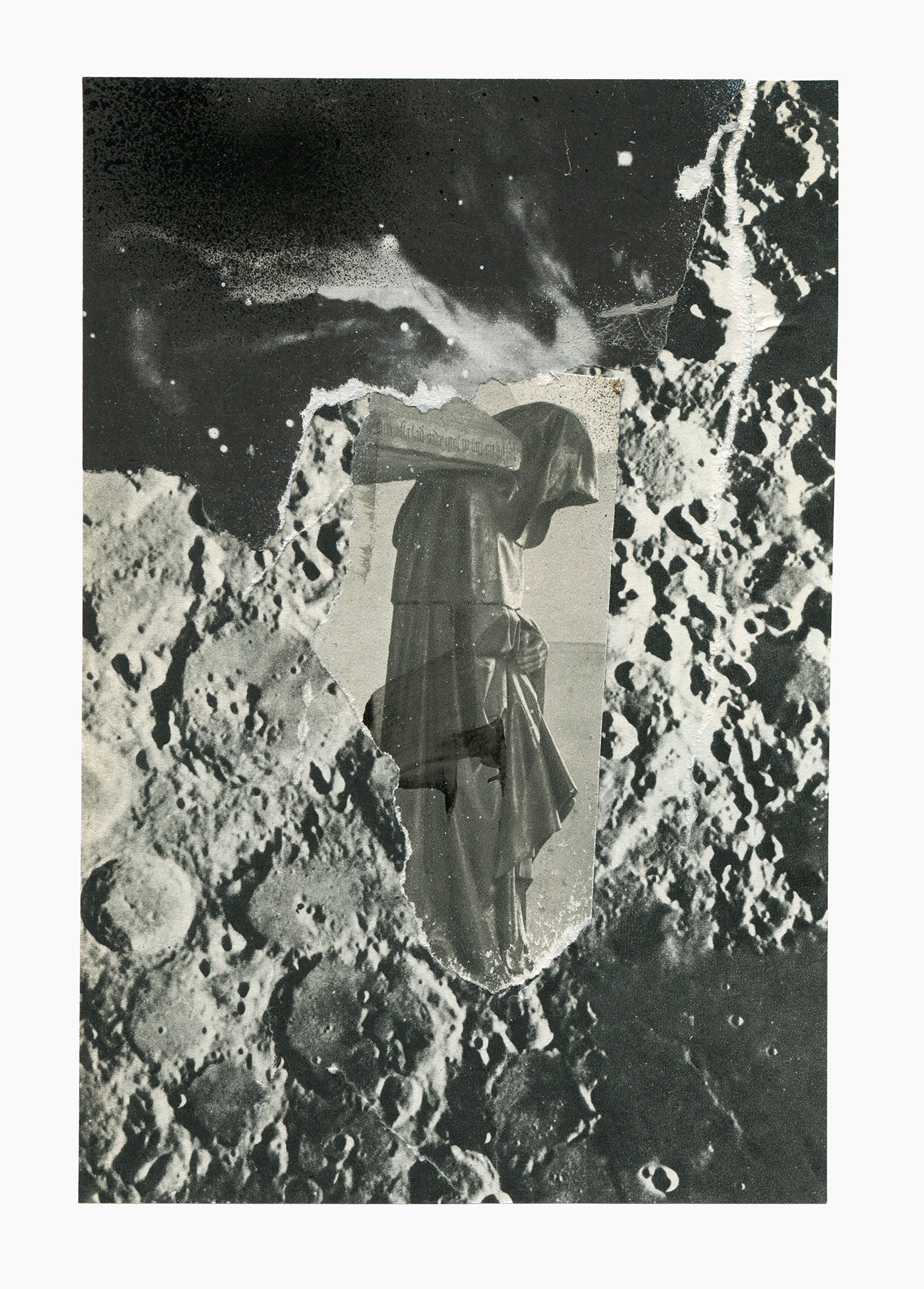 Inner Galaxies series
(15 cm x 21 cm), collage, acrylic on paper, 2021 