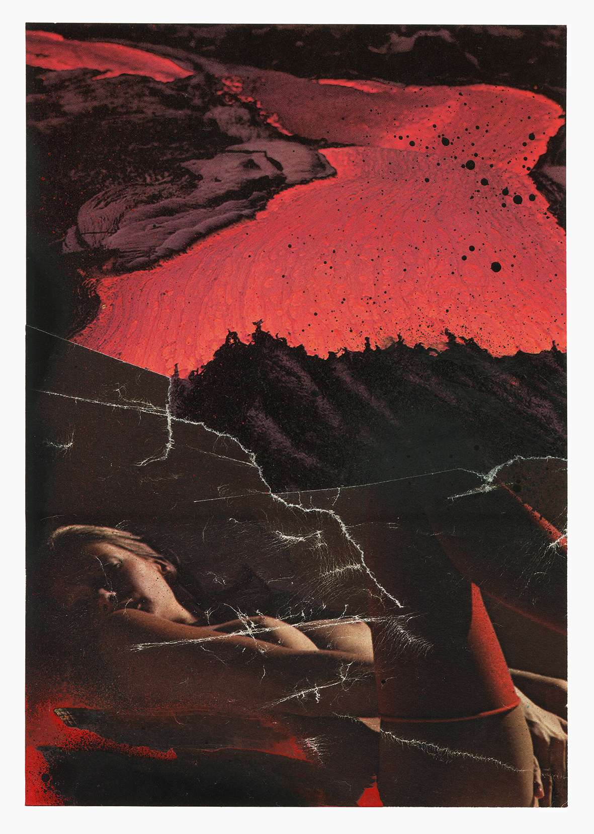 Inner Galaxies series
(15 cm x 21 cm), collage, acrylic on paper, 2021 